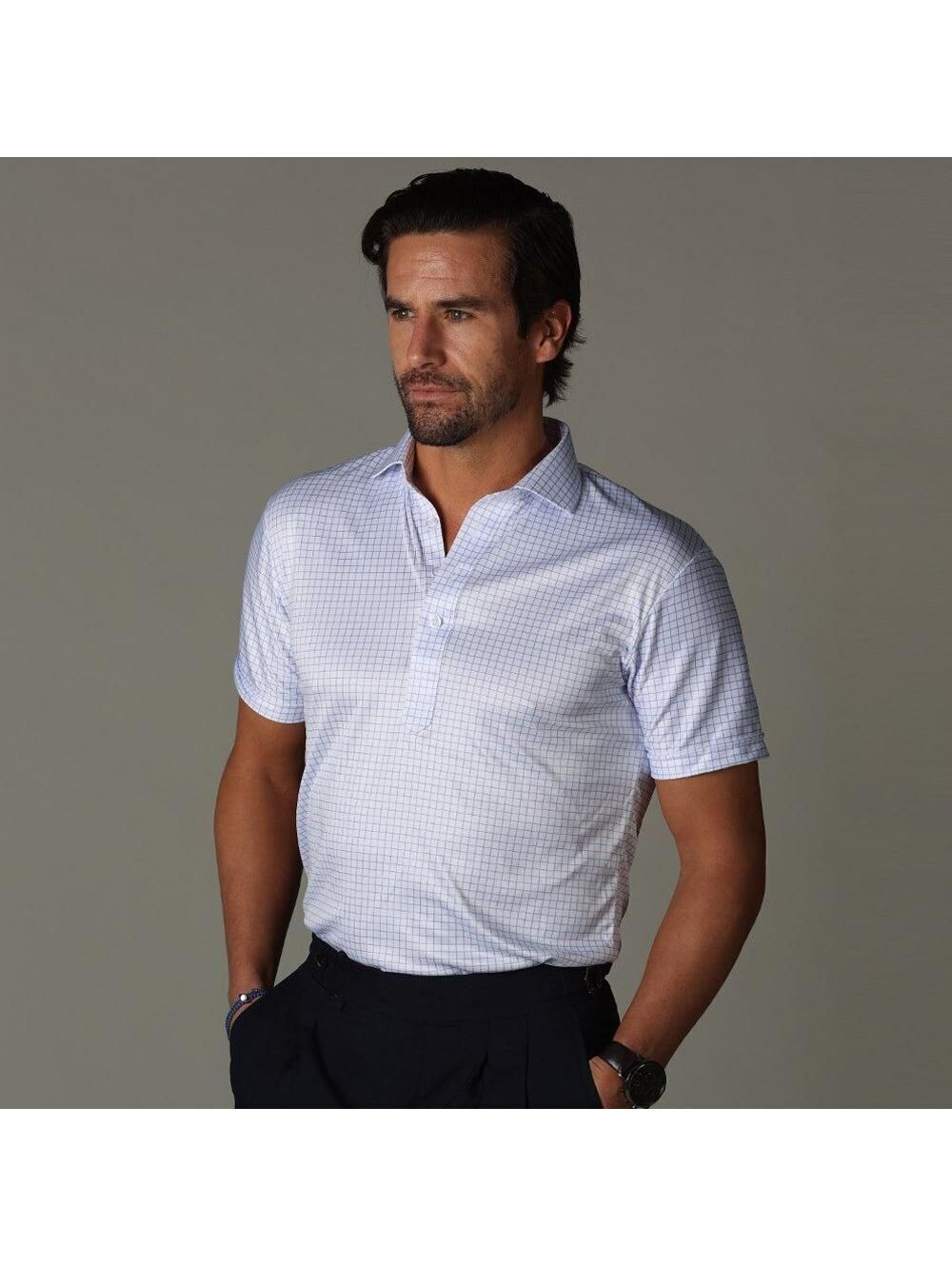 Collars & Co. NWOT Semi-Spread Collar Polo Relaxed Fit - Size Medium